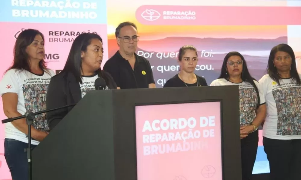 Membros da Associa&ccedil;&atilde;o dos Familiares das V&iacute;timas e Atingidos pelo Rompimento da Barragem Mina C&oacute;rrego do Feij&atilde;o (Avabrum) estavam presentes no evento de presta&ccedil;&atilde;o de contas. Cr&eacute;ditos: Marcos Vieira