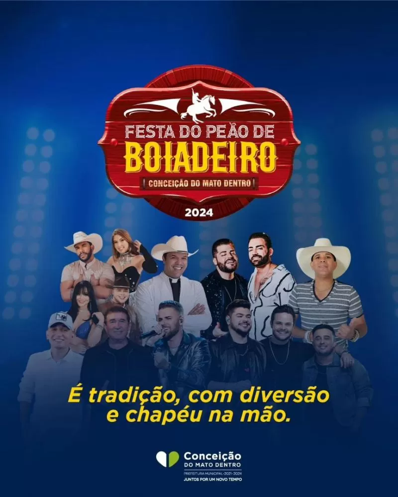 Festa do Peão de Boiadeiro acontece em Conceição do Mato Dentro