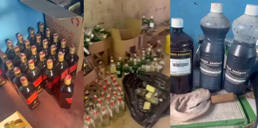 Polícia desmonta fábrica clandestina de bebida adulterada em Ribeirão das Neves