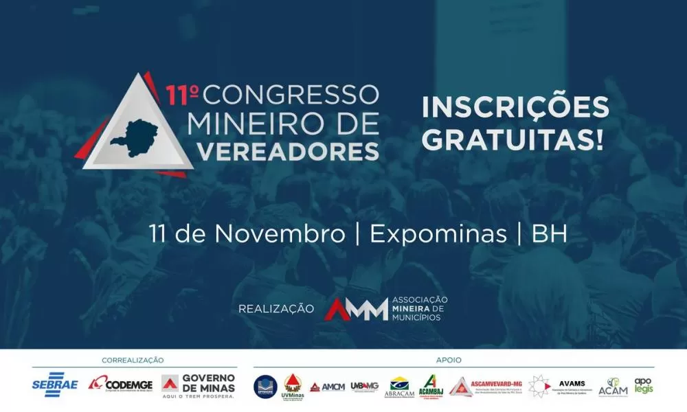 Expominas recebe 11º Congresso Mineiro de Vereadores com foco em tecnologia e desenvolvimento local