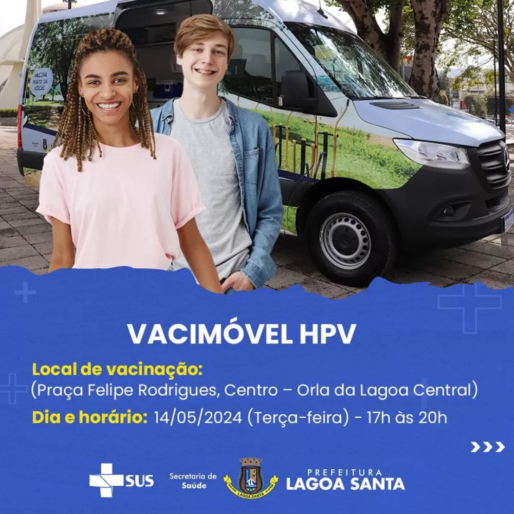 Prefeitura de Lagoa Santa promove vacimóvel de vacina contra HPV nesta terça-feira