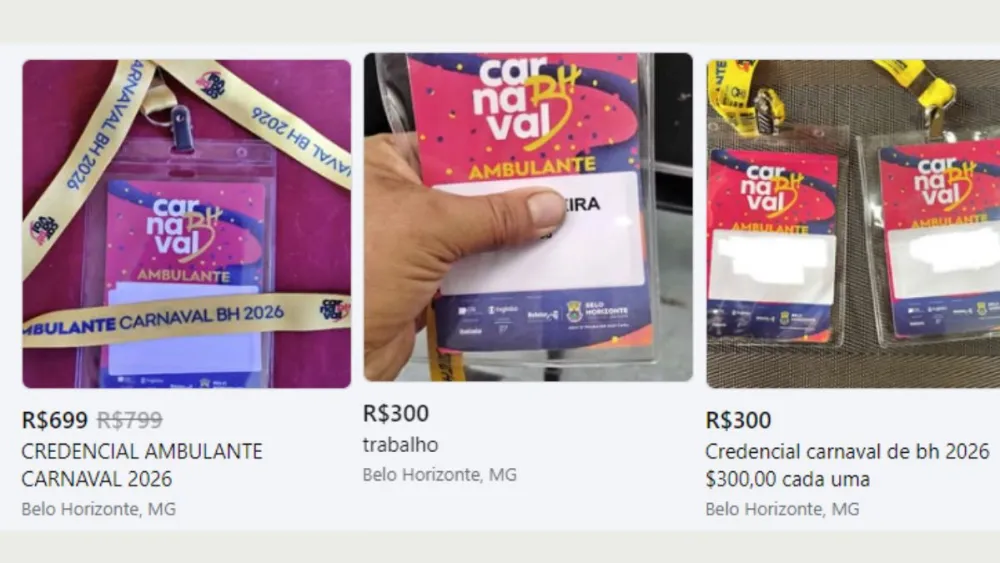 Credenciais de ambulantes são vendidas na internet e PBH alerta sobre a prática