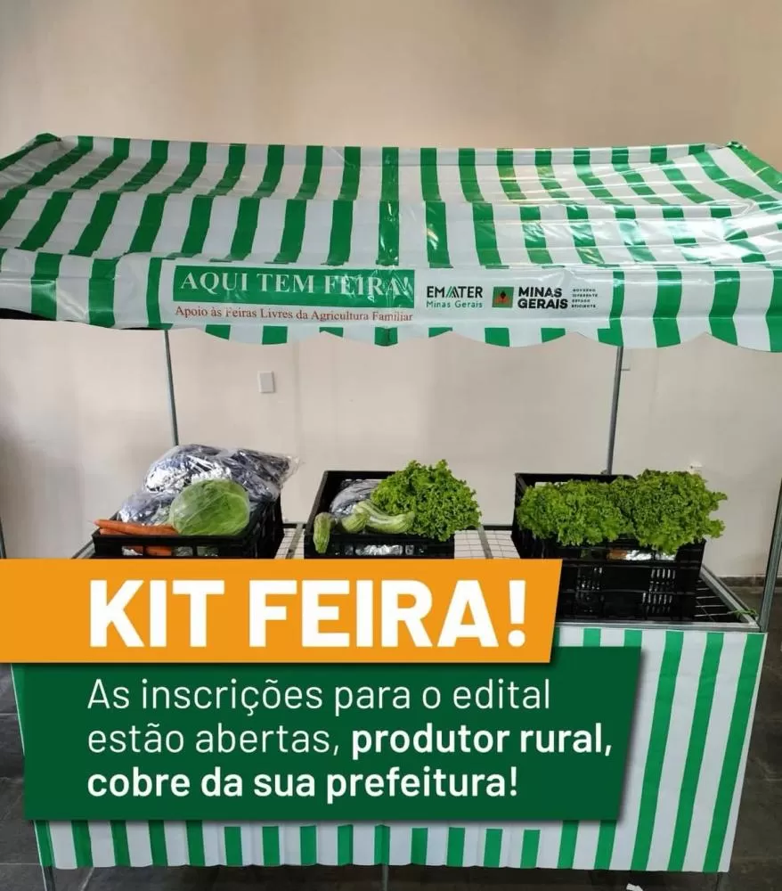 Governo de Minas abre inscrições para municípios interessados no “Kit Feira Livre”