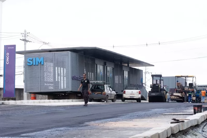 Obras na estação Cinco entram na fase final e avançam implantação do novo sistema de transporte em Contagem