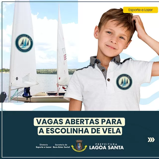 Abertas as inscrições para a Escolinha de Vela de Lagoa Santa