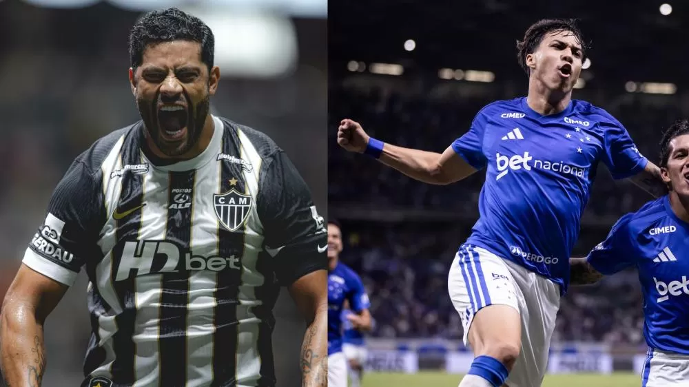 Divulgação: Gustavo Aleixo/Cruzeiro e Pedro Souza/Atlético