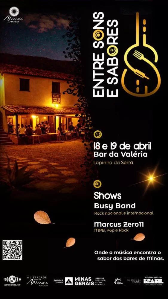 Lapinha da Serra recebe evento Entre Sons e Sabores no feriado de abril