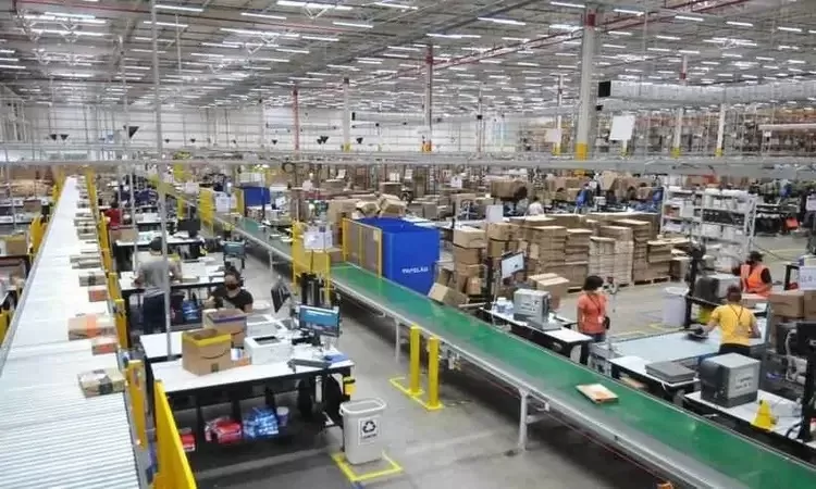 Centro de distribuição da Amazon, em Betim - Alexandre Guzanshe/EM/D.A Press 
