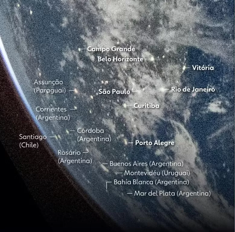 Belo Horizonte aparece em imagem da NASA durante missão Artemis II