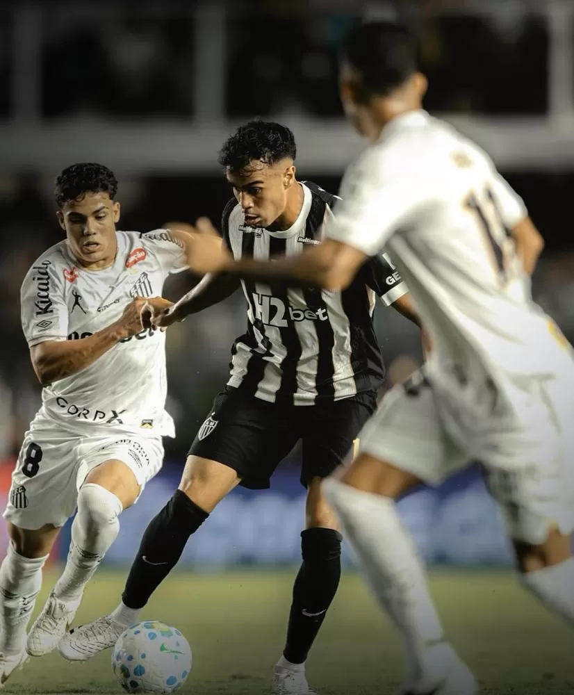 Atlético perde para o Santos fora de casa pela Série A do Campeonato Brasileiro