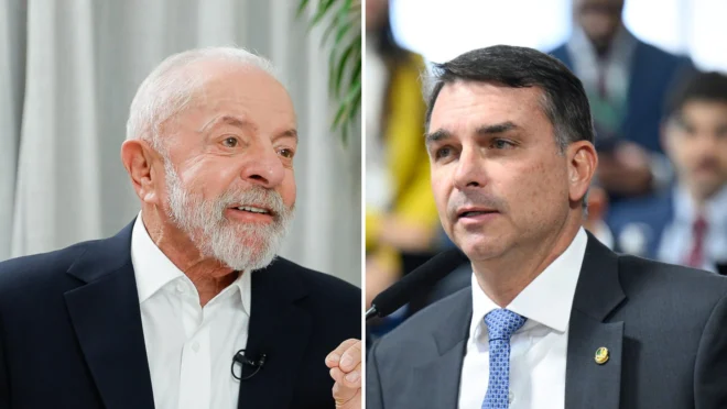 Pesquisa mostra Lula em empate técnico com Flávio Bolsonaro, Caiado e Zema em cenários de 2º turno