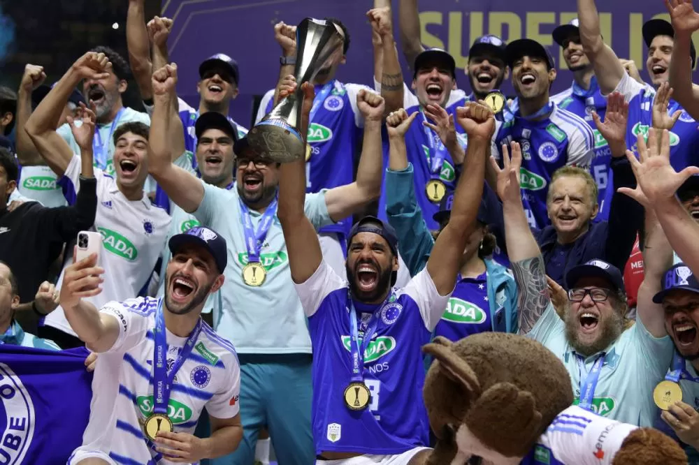 Cruzeiro vence Campinas e conquista a Superliga Masculina pela 10ª vez