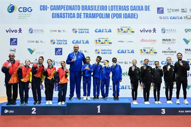 Lagoa Santa conquista 3º lugar geral no Campeonato Brasileiro de Ginástica de Trampolim