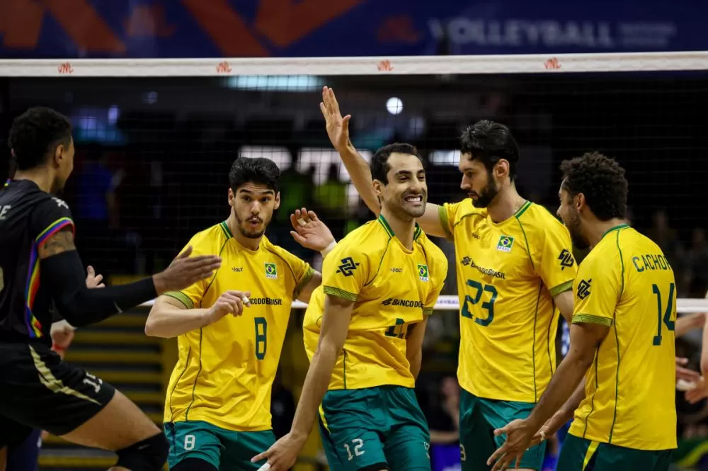 Brasil encara a Argentina para fechar a primeira semana da Liga das Nações Masculina
