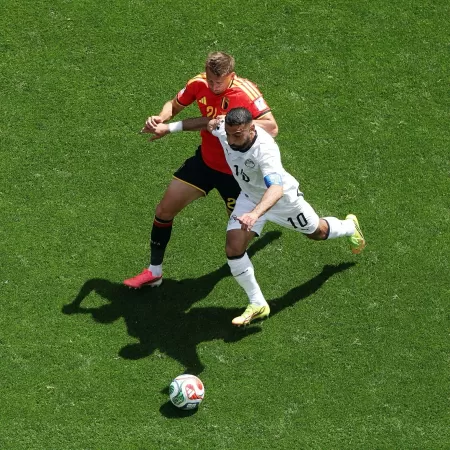 Egito sai na frente, mas Bélgica busca empate em duelo movimentado pela Copa