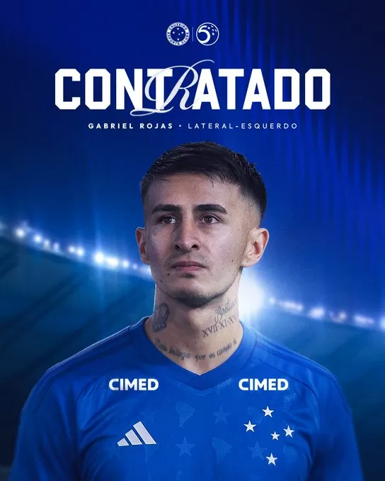 Cruzeiro oficializa a chegada de Gabriel Rojas como reforço para a sequência da temporada
