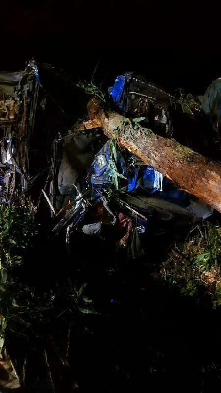Motorista morre após caminhão cair em ribanceira na BR-251, em Salinas
