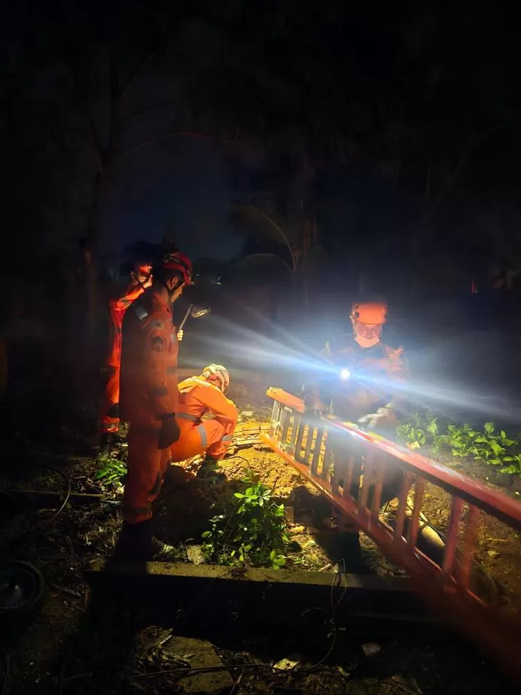 Bombeiros encontram corpo em cisterna durante buscas por desaparecido em Uberaba