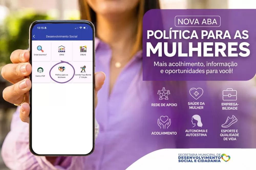 Aplicativo Conecta Santa Luzia ganha espaço dedicado às políticas públicas para mulheres