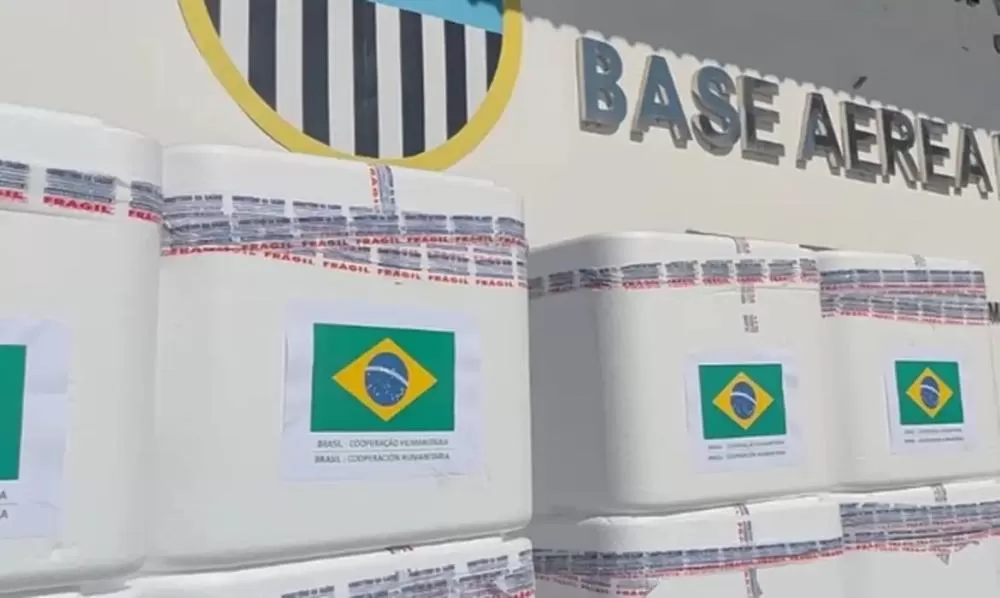 Brasil envia 4,5 toneladas de vacinas em ação de apoio humanitário à Venezuela