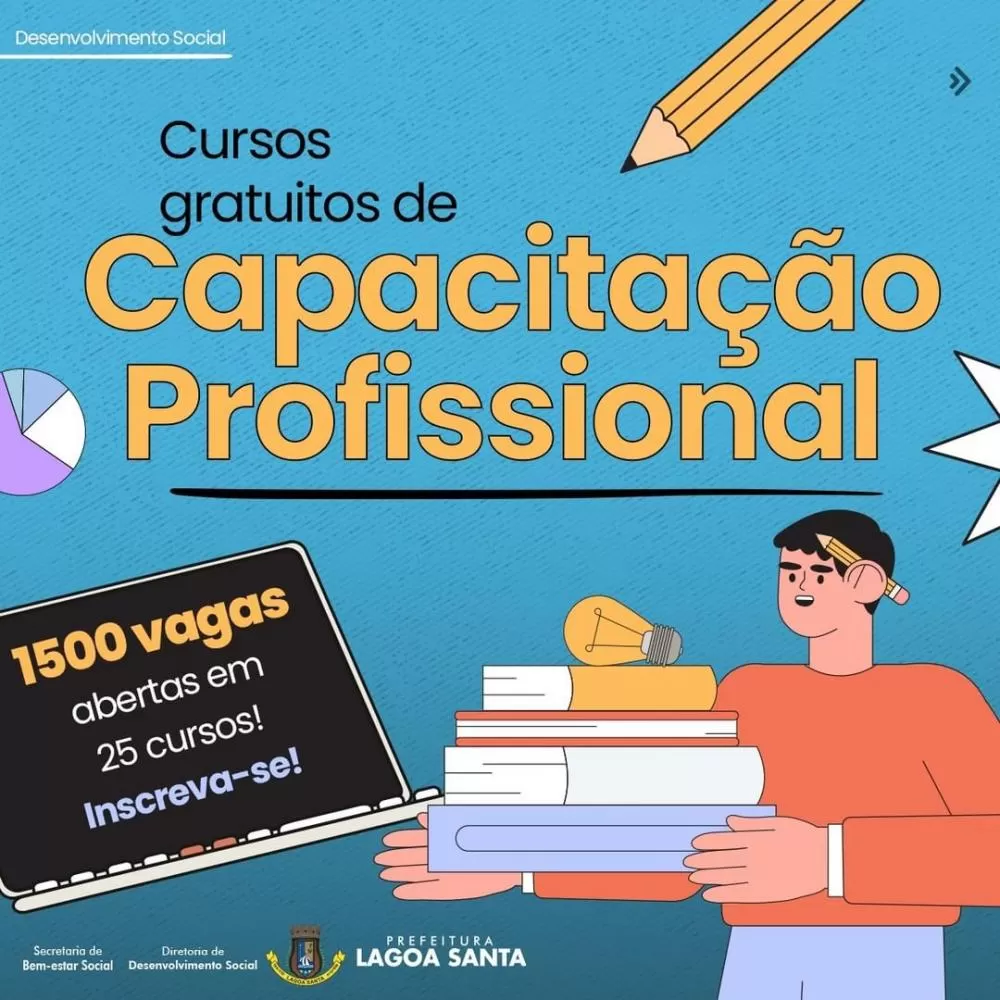 Prefeitura de Lagoa Santa oferece cursos de capacitação profissional em parceria com o Senai 