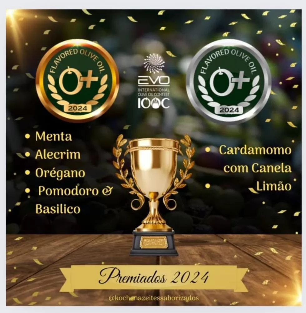 Azeite Mineiro 'Kochen Azeites Saborizados' é premiado na Itália