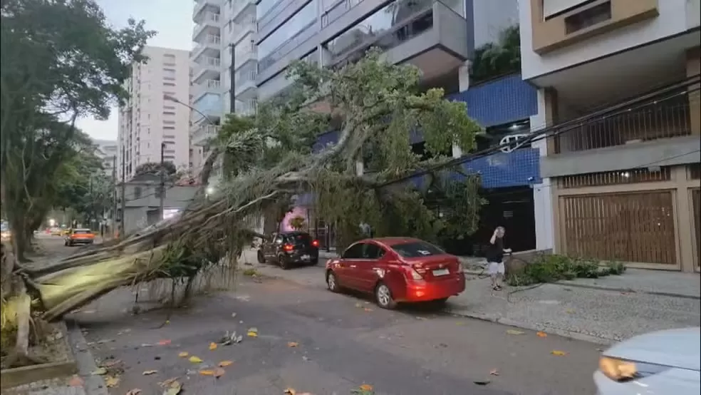 Vendaval deixa 454 mil imóveis sem energia no Rio de Janeiro e causa transtornos