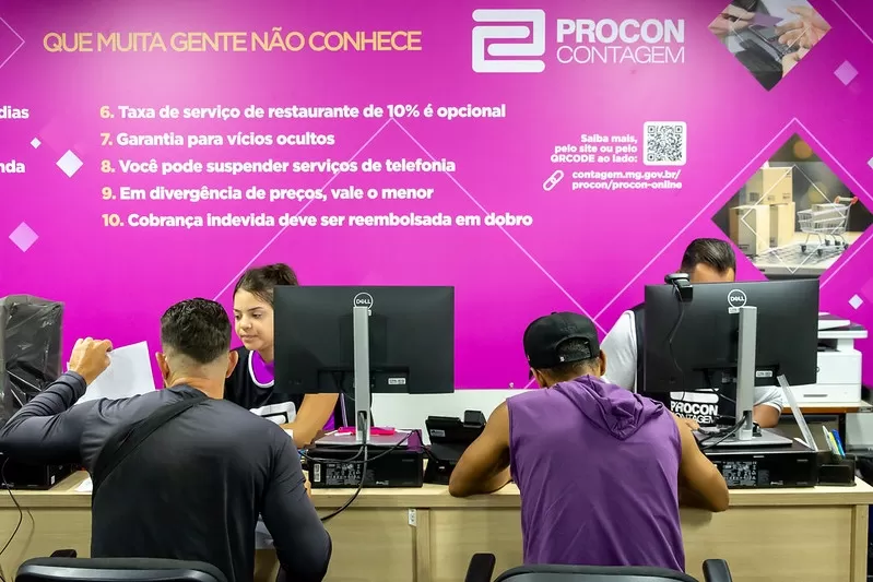 Procon Contagem promove mutirão com serviços gratuitos e negociação de dívidas nesta sexta-feira
