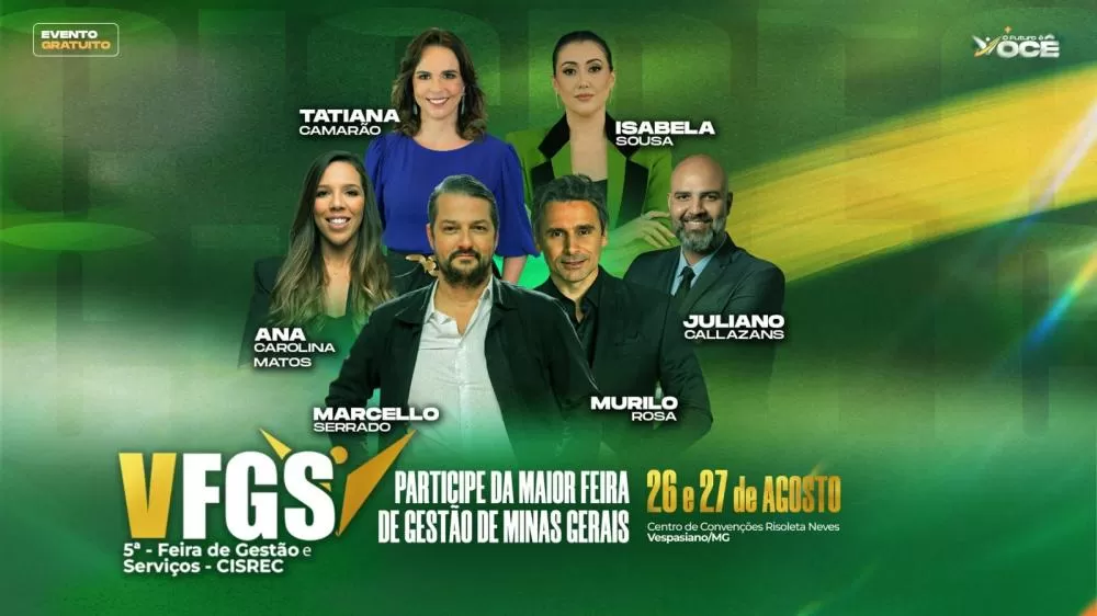 CISREC promove 5ª Feira de Gestão e Serviços com programação gratuita em Vespasiano