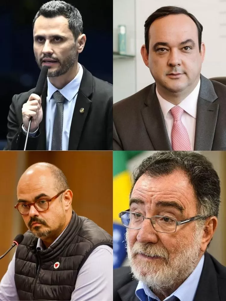 Reprodução: Carlos Moura/Agência Senado (Cleitinho) | Elza Fiúza/Agência Brasil (Patrus) | Dirceu Aurélio / Imprensa MG (Simões) | Facebook (Roscoe)
