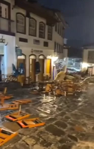 Fortes chuvas causam algamentos e múltiplas ocorrências em Diamantina