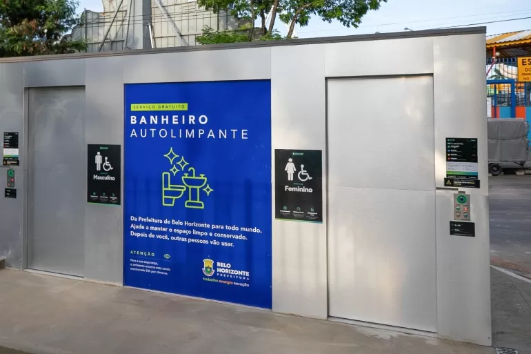 BH instala sétimo banheiro público autolimpante na região da Pampulha