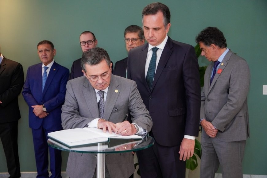 Pacheco assume cargo no TCU e afirma que diálogo institucional fortalece as instituições