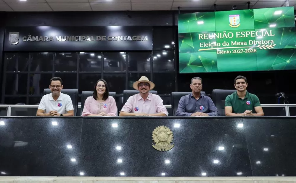Bruno Barreiro é reconduzido à presidência da Câmara de Contagem para o biênio 2027-2028