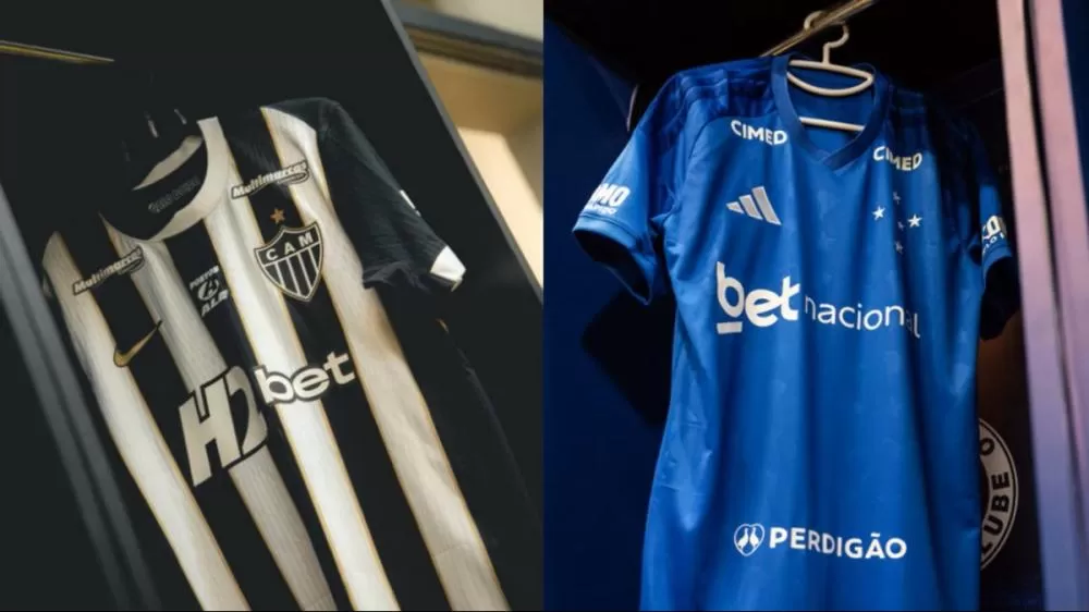 Camisas de Atlético e Cruzeiro com marcas de bets ainda podem ser vendidas; entenda