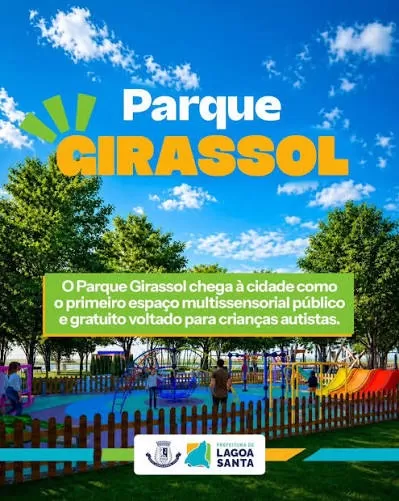 Parque Girassol ganha novos brinquedos e amplia opções de lazer inclusivo em Lagoa Santa