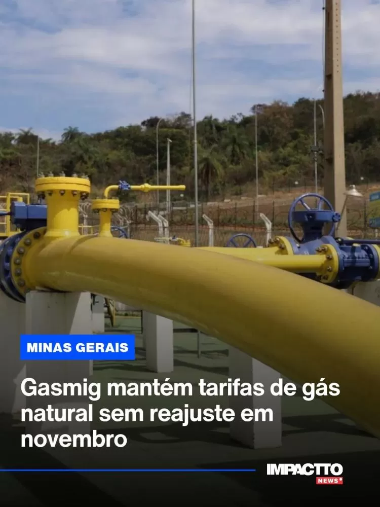 Gasmig mantém tarifas de gás natural sem reajuste em novembro