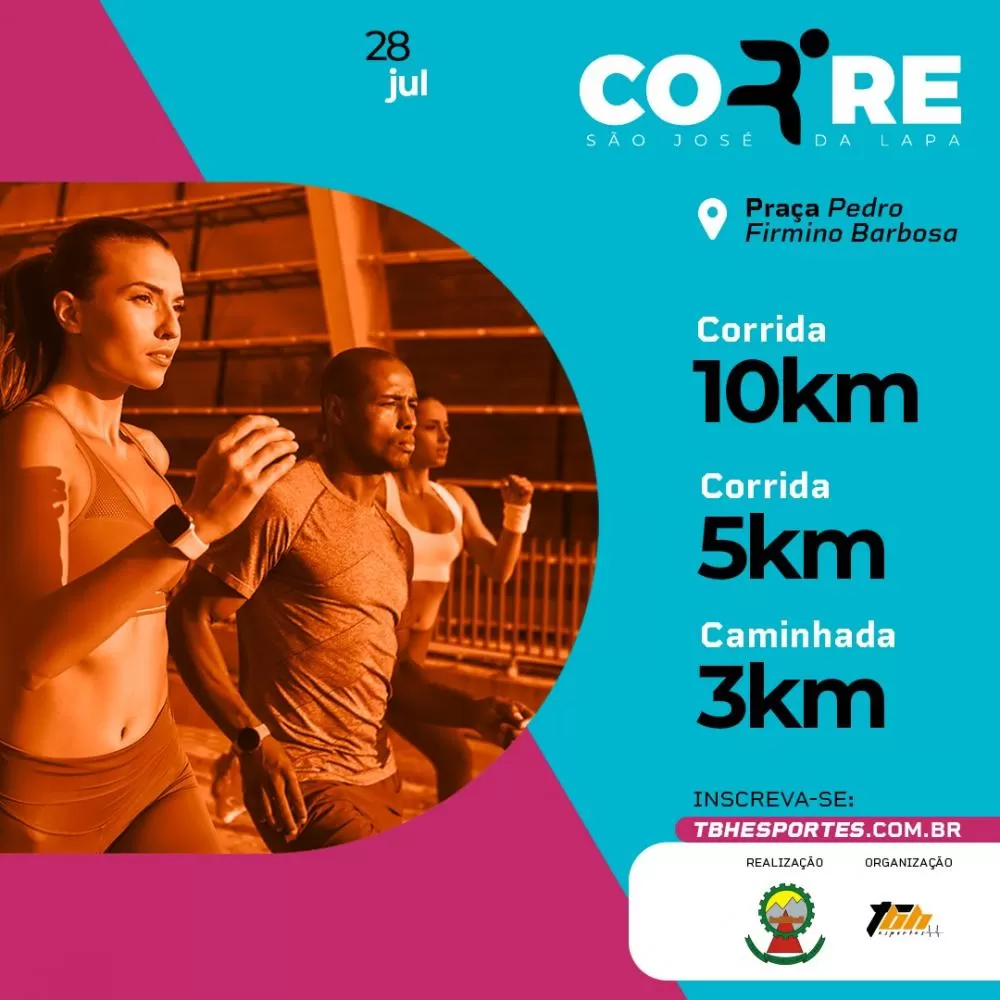 3ª Edição do evento "Corre São José da Lapa" acontece no dia 28 de julho