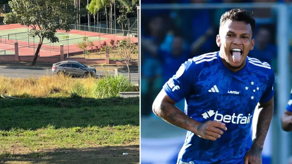 Jogador do Cruzeiro, Gabriel Veron, tumultua condomínio em Vespasiano