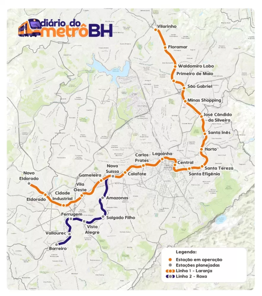 Construção da linha 2 do metrô começa em 60 dias