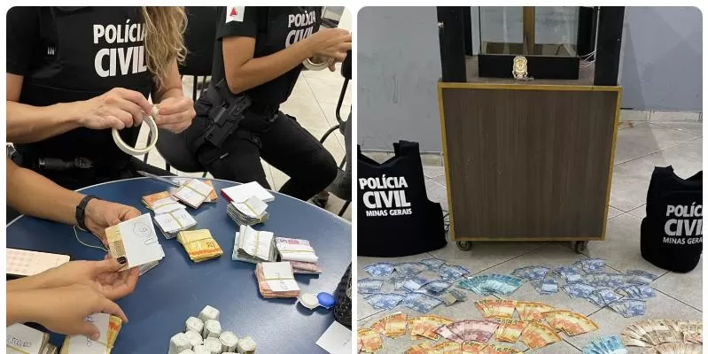 Ação Policial em BH desmonta bingo ilegal: R$ 100 mil em máquinas e dinheiro apreendidos