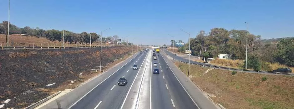 Obras de segurança viária em rodovias do Vetor Norte da Grande BH estão 75% concluídas