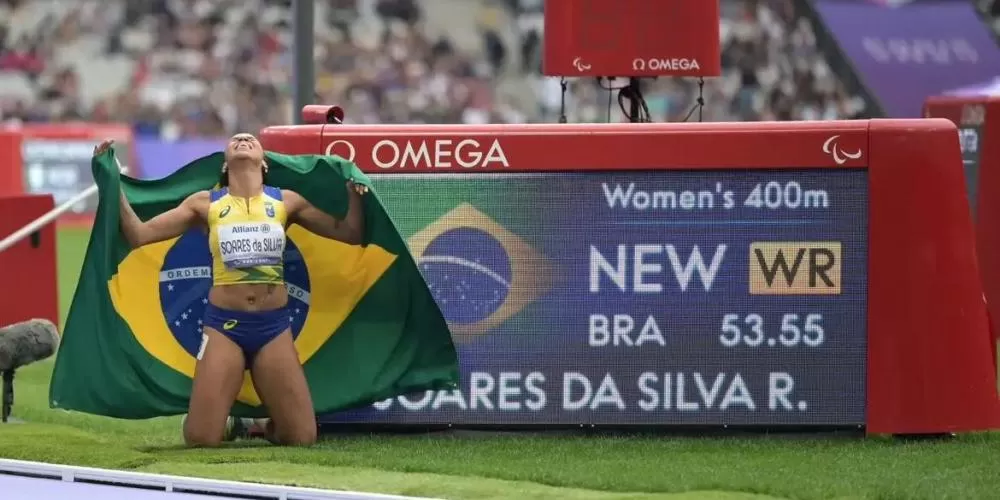 Atletismo brasileiro brilha com quatro medalhas nas Paralimpíadas de Paris neste sábado