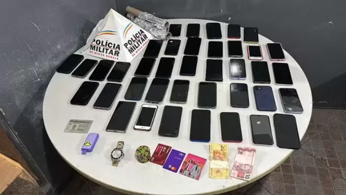 Colombianos são presos após furtarem 38 celulares em festa de música eletrônica em Santa Luzia