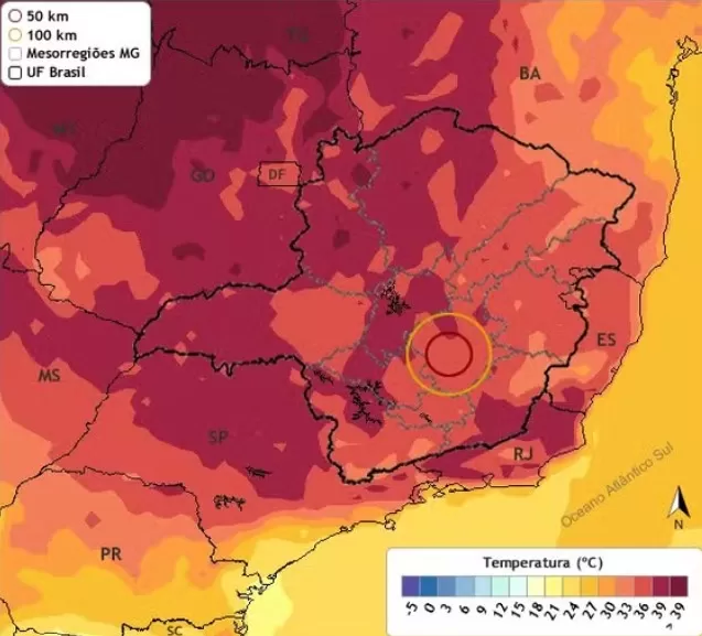 Onda de calor em Belo Horizonte e região: temperaturas altas e umidade extremamente baixa