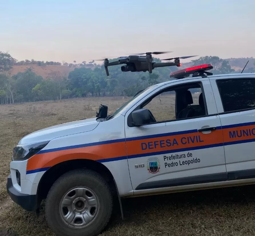 Drones auxiliam Defesa Civil no combate a incêndios em Pedro Leopoldo