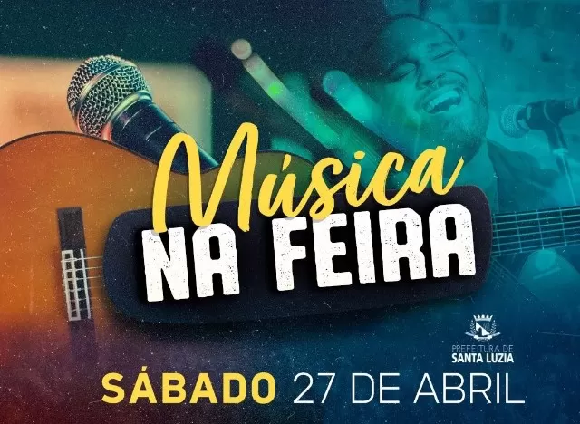 Atrações musicais animam feiras livres de Santa Luzia neste sábado