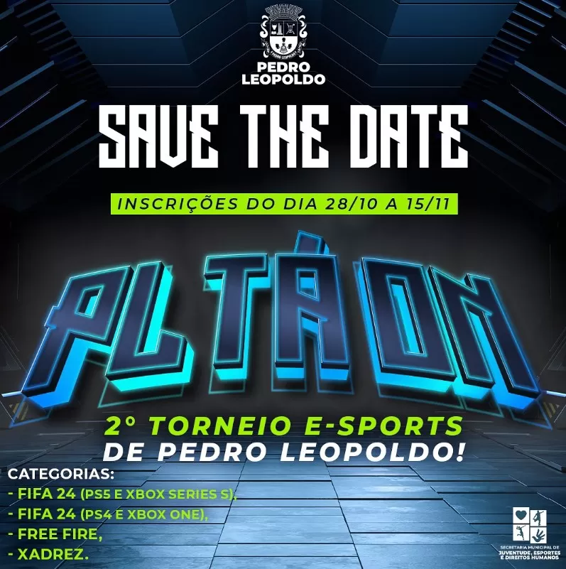 Pedro Leopoldo abre inscrições para o 2º Torneio de E-Sports com diversas categorias