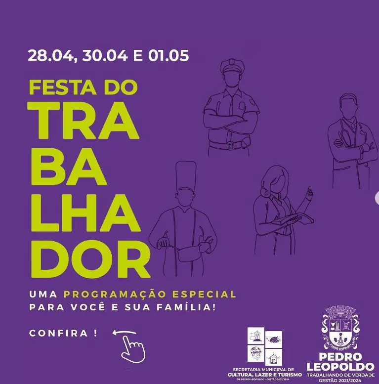Pedro Leopoldo celebra o Dia do Trabalhador com três dias de festa e muita música