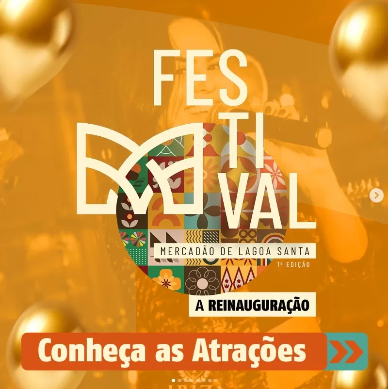 Mercadão de Lagoa Santa celebra reinauguração com festival de três dias e entrada franca